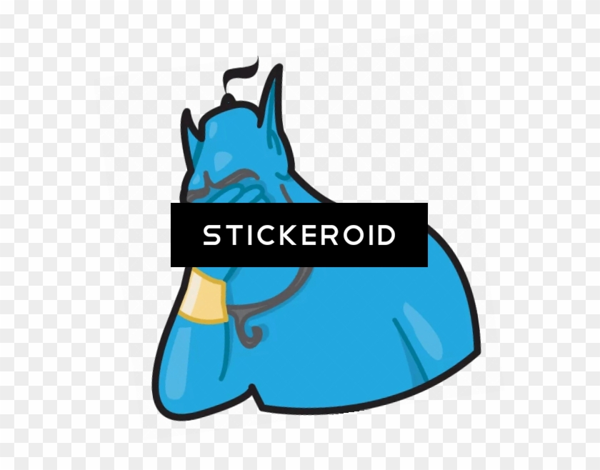 Genie Facepalm Gesture Reaction Джин Лицоладонь Лобхлоп Clipart
