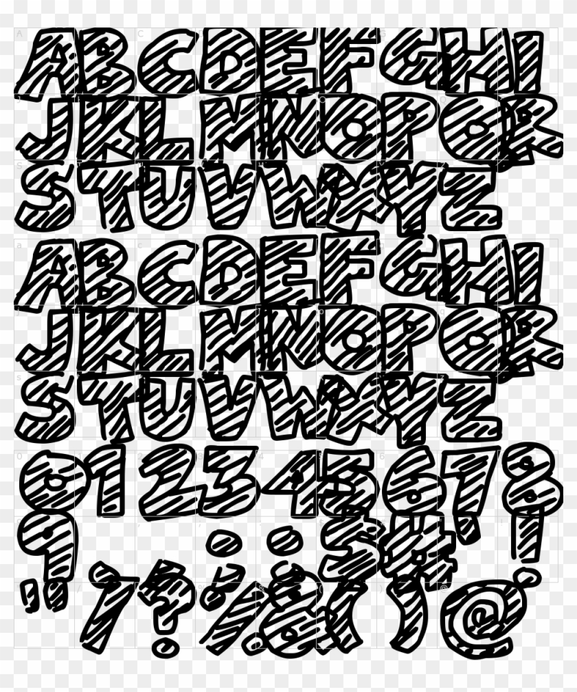 Font Characters Clipart