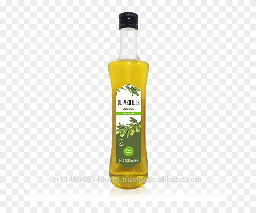 Pure Olive Oil - Glass Bottle Clipart