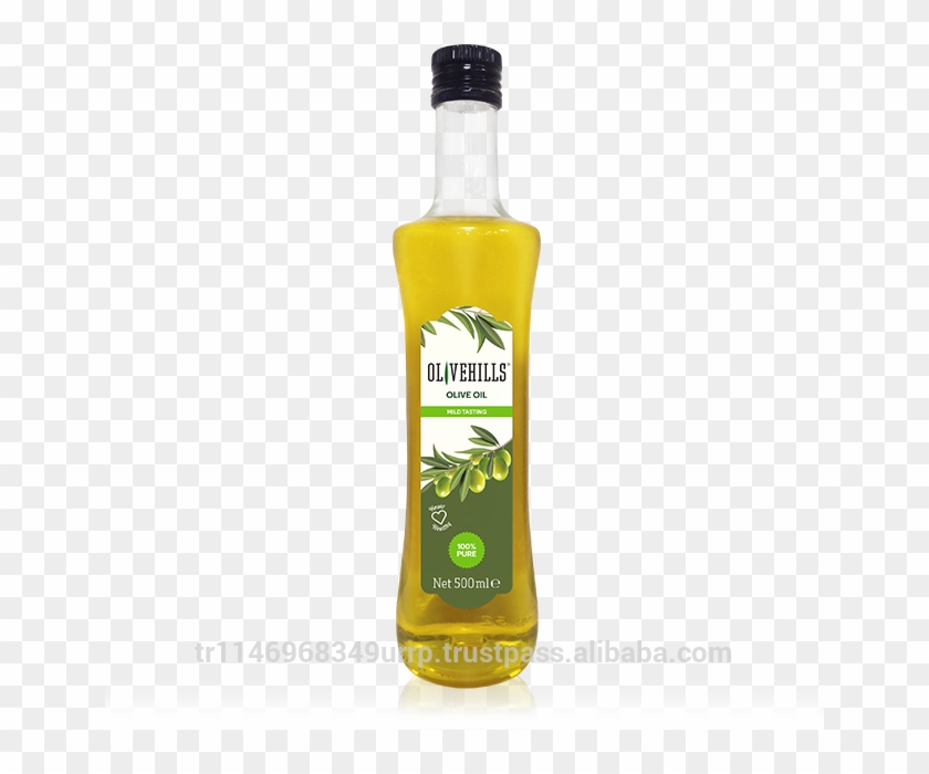 Pure Olive Oil - Glass Bottle Clipart #1975698