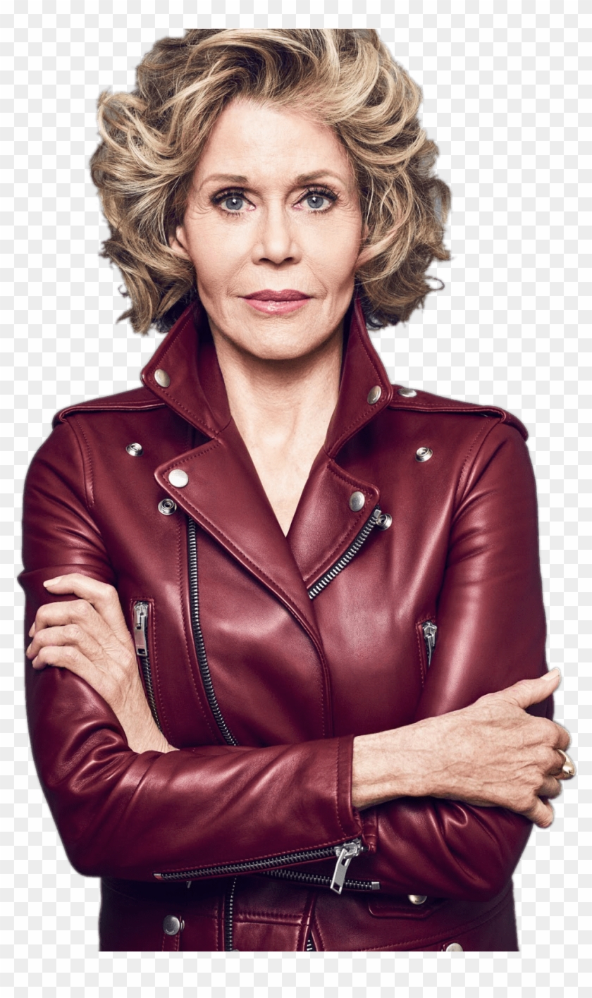 Download - Older Women In Leather Jackets Clipart