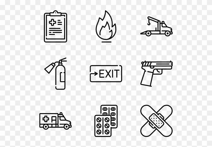 Emergency Services - Hand Drawn Png Clipart