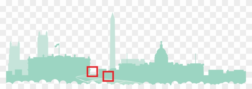 Your Work Is Making A Difference - Washington Dc Skyline Transparent Png Clipart