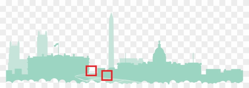 Your Work Is Making A Difference - Washington Dc Skyline Transparent Png Clipart #1976435