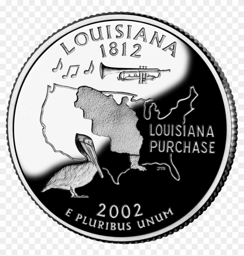 Louisiana Quarter - Louisiana State Quarter Clipart #1976474
