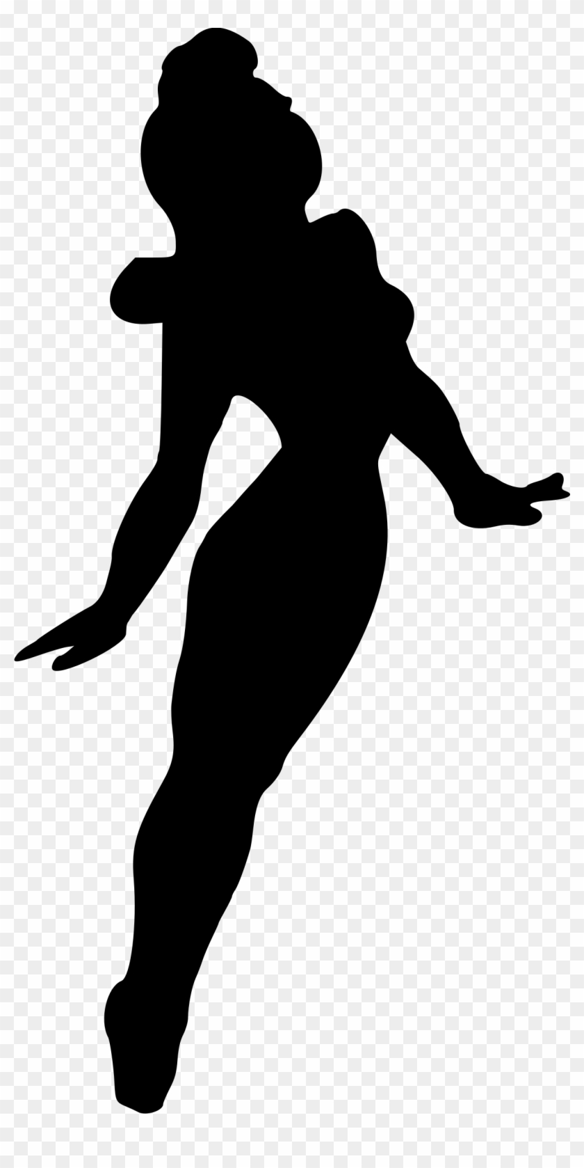 Woman Dancing Silhouette - Woman Dance Silhouette Clipart #1976596