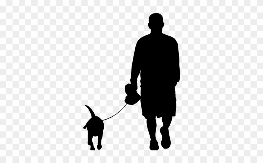 Dog Walking In The Neighborhood Live Morris Farm - Person Walking Away Silhouette Clipart #1976899