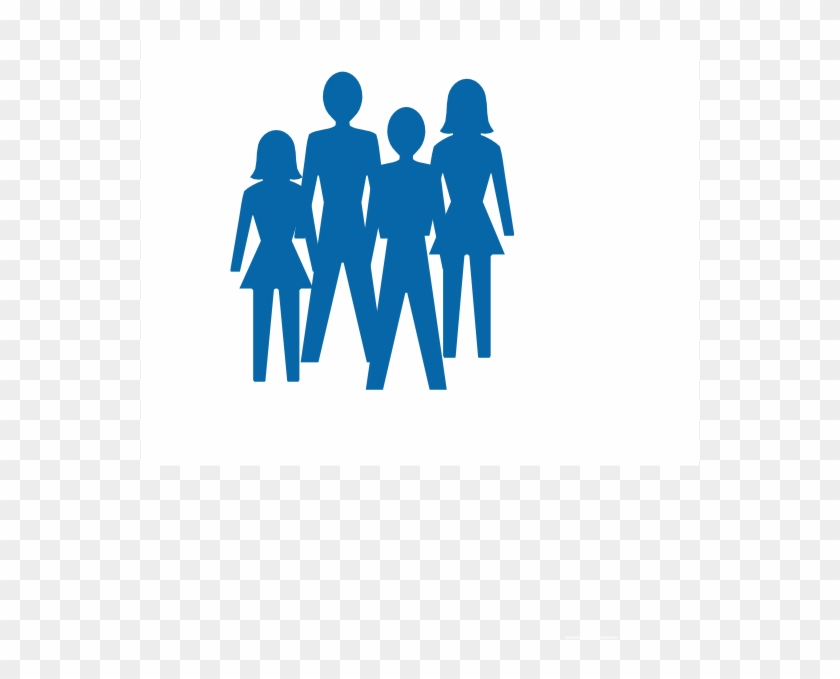 How To Set Use Silhouette Two Women And Men Svg Vector - Stick Figure Group Of People Clipart