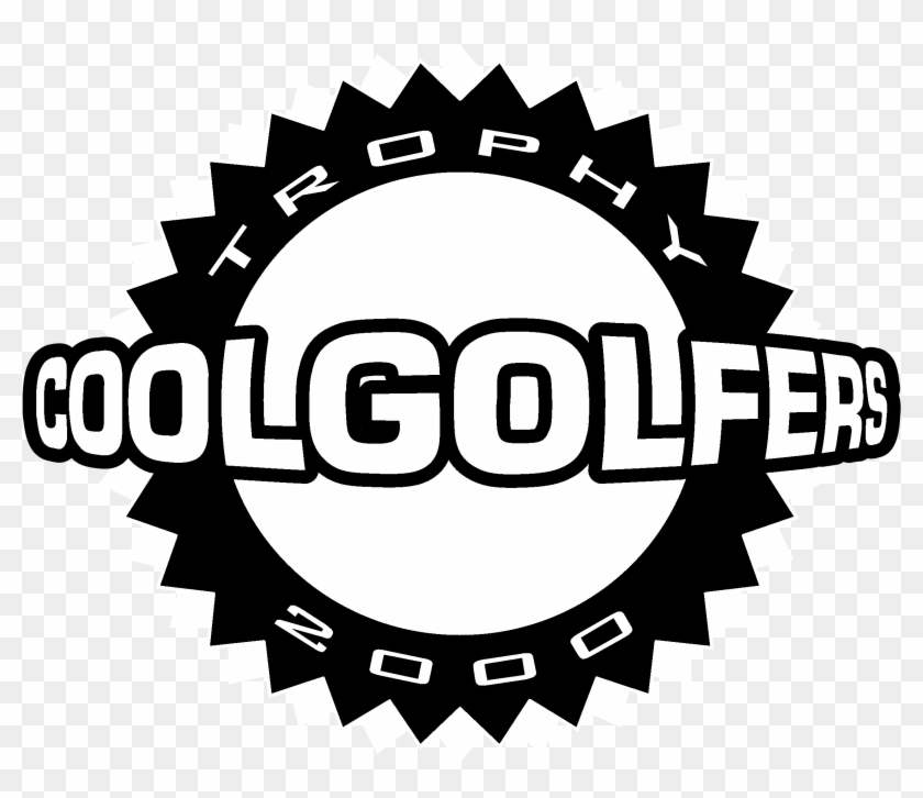 Cool Golfers Logo Black And White - Cool Clipart #1978185