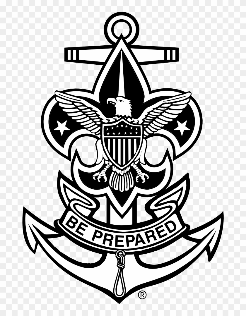 Sea Scouts Logo Black And White Png 688 X - Sea Scouting Clipart