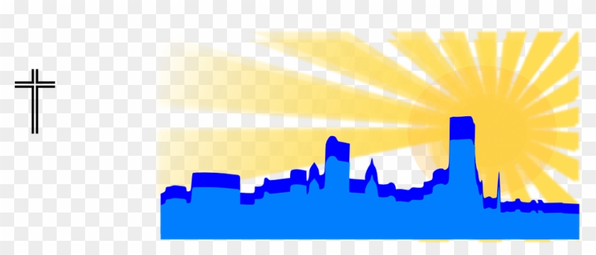 Skyline City Sunrise - Skyline Clipart #1978258