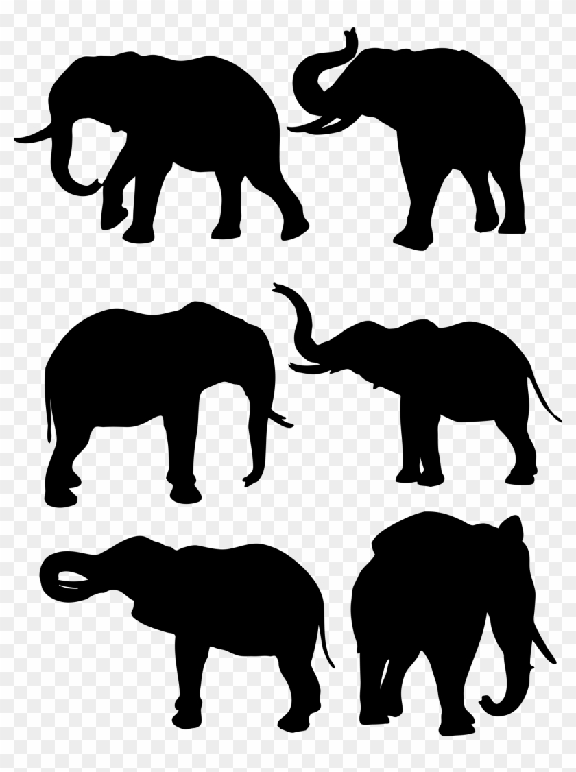 Jungle Theme Day Camp, Shac - Jungle Elephant Silhouette Clipart