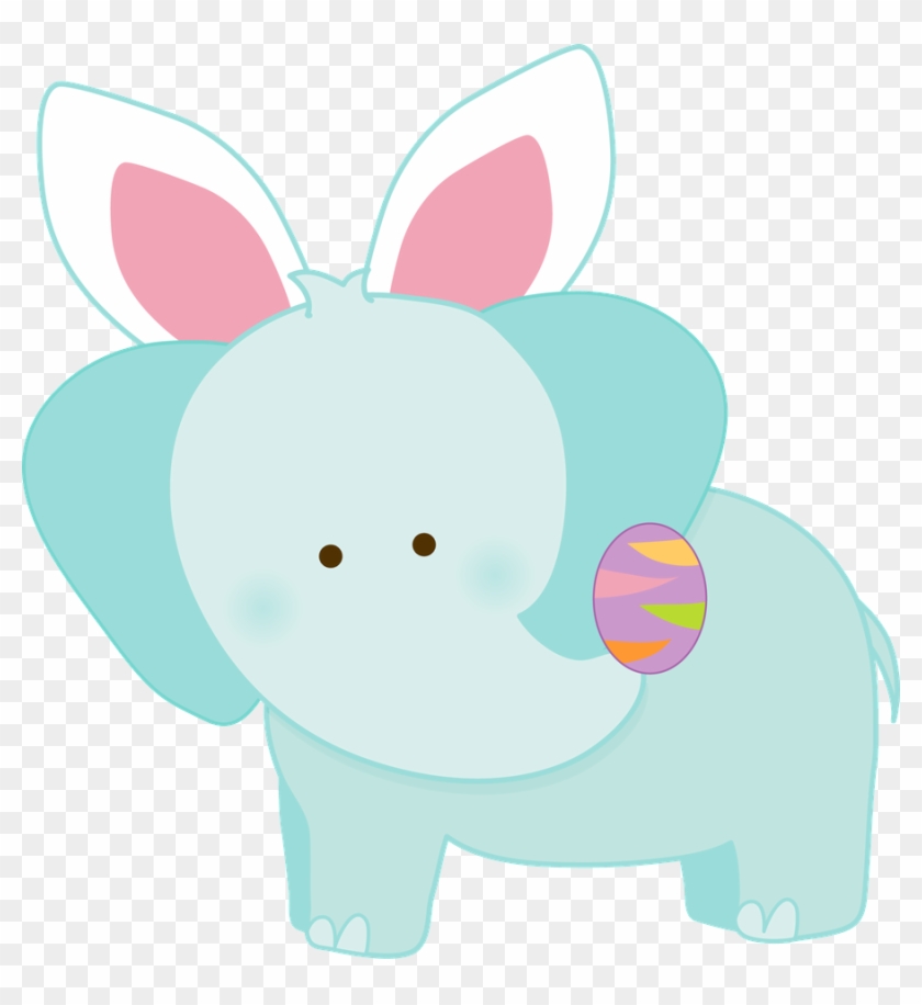 Easter Elephant Clipart