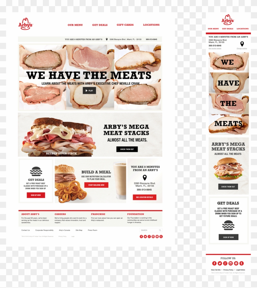 Arby's Website Clipart