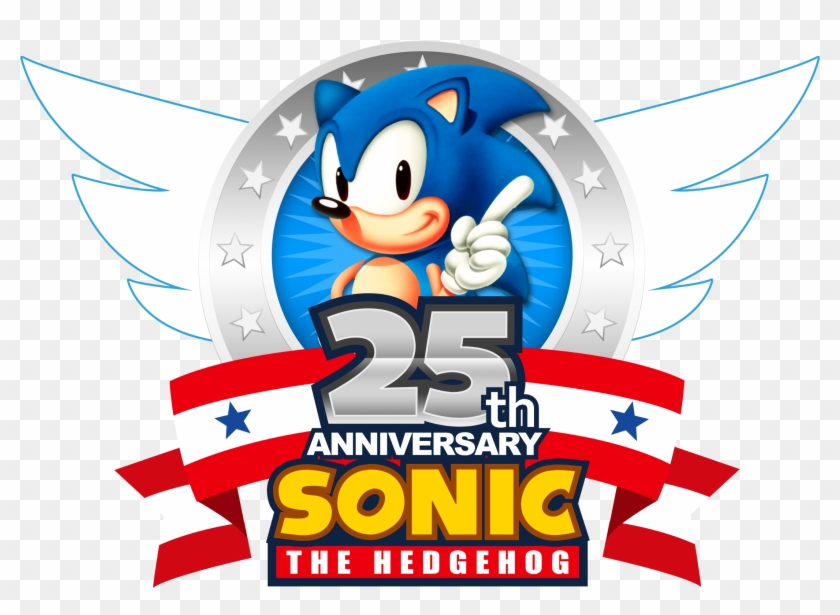 Sonic The Hedgehog 25th Anniversary Logo Clipart