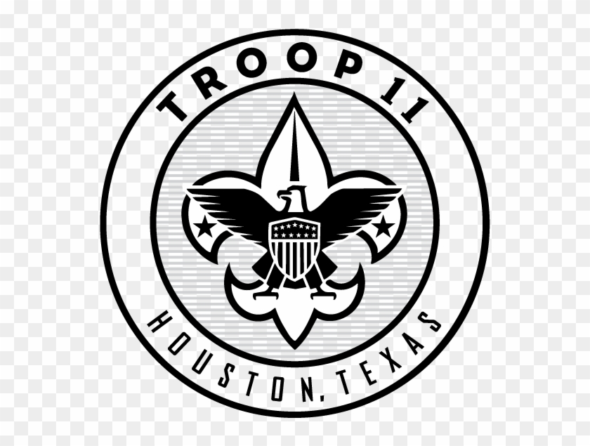Scouts Bsa Troop - Boy Scouts Of America Logo Black And White Clipart