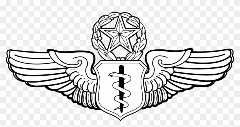 Usaf Command Flight Surgeon Badge-historical - Senior Enlisted Aircrew Wings Clipart