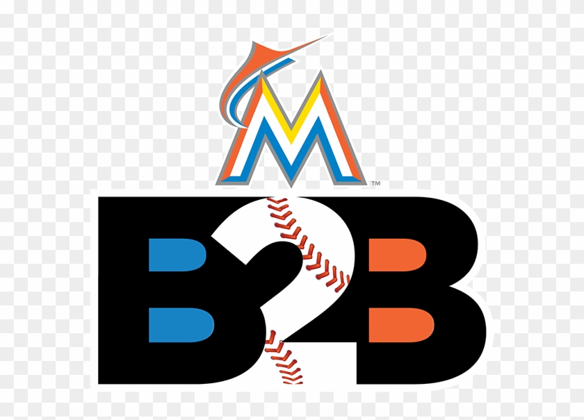 B2b Logo - B2b Marlins Clipart #1979187