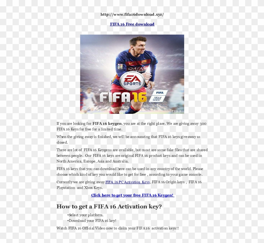 Pdf - Fifa 16 Clipart