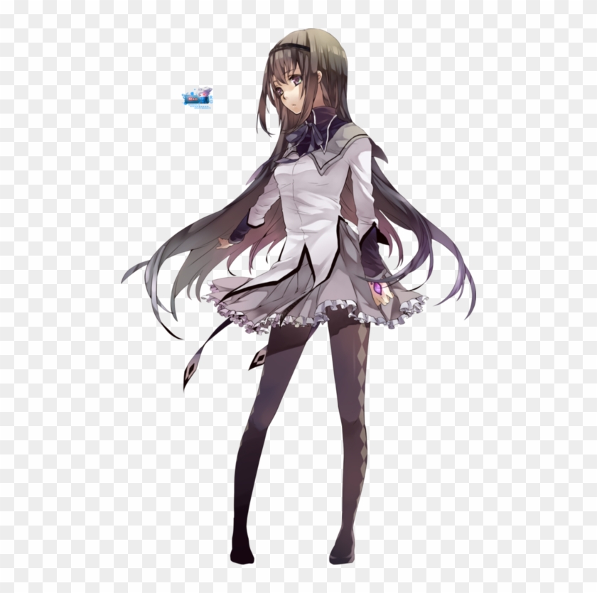 Render Homura Akemi Mahou Shoujo Puella Madoka Magica - Madoka Magica Homura Png Clipart