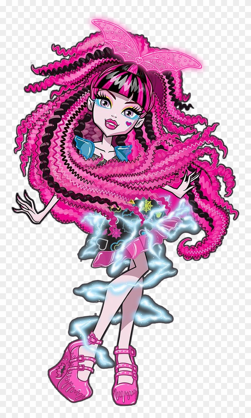 Electrified Crochet Monster High, Monster High Art, - Drakilora Monster High  Clipart (1981263) - PikPng