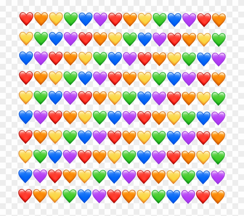 #emoji #emojis #hearts #rainbow #background #red #orange Clipart #1981386