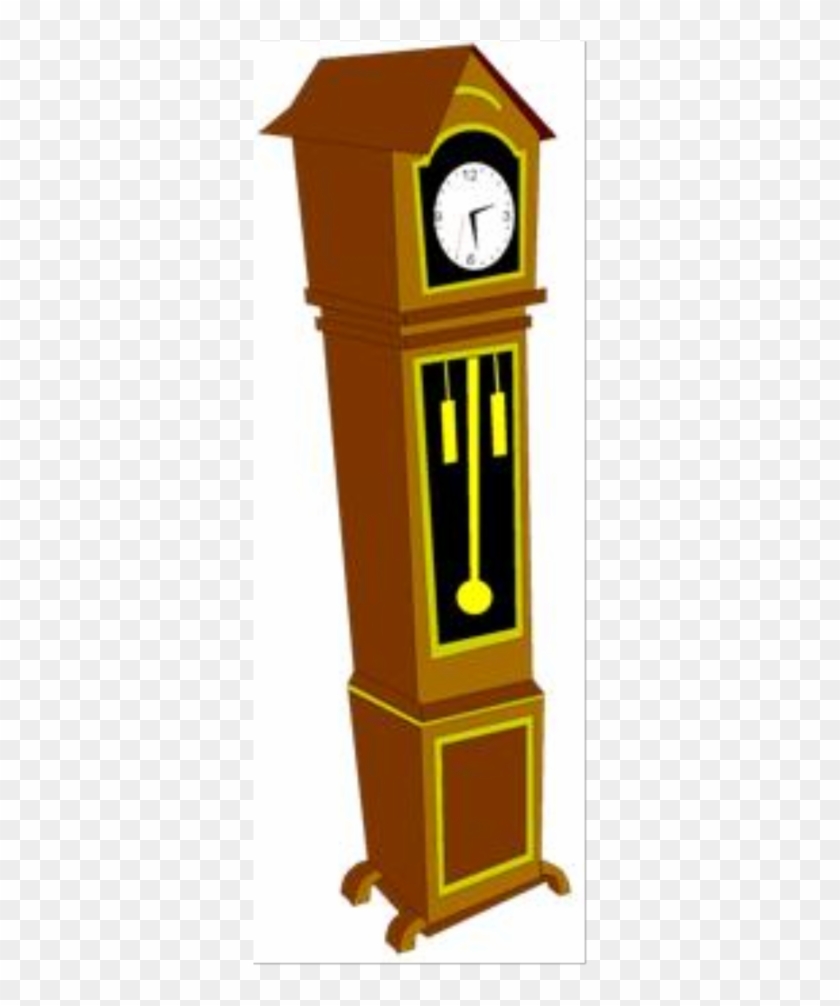 Grandfather Clock - Wood Clipart