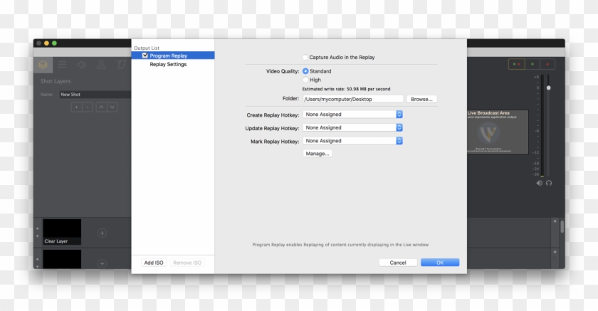 This Is How Replay Looked In Wirecast - Utility Software Clipart #1982278