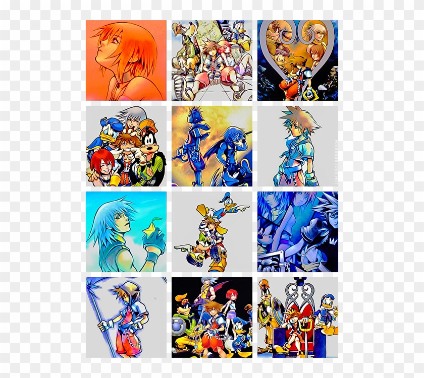 Kingdom Hearts Sora Riku Roxas Kairi Goofy Donald Kingdom - Kingdom Hearts Clipart #1982279