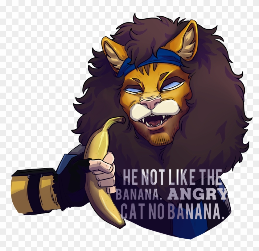 Angry Cat No Banana - Illustration Clipart #1982784