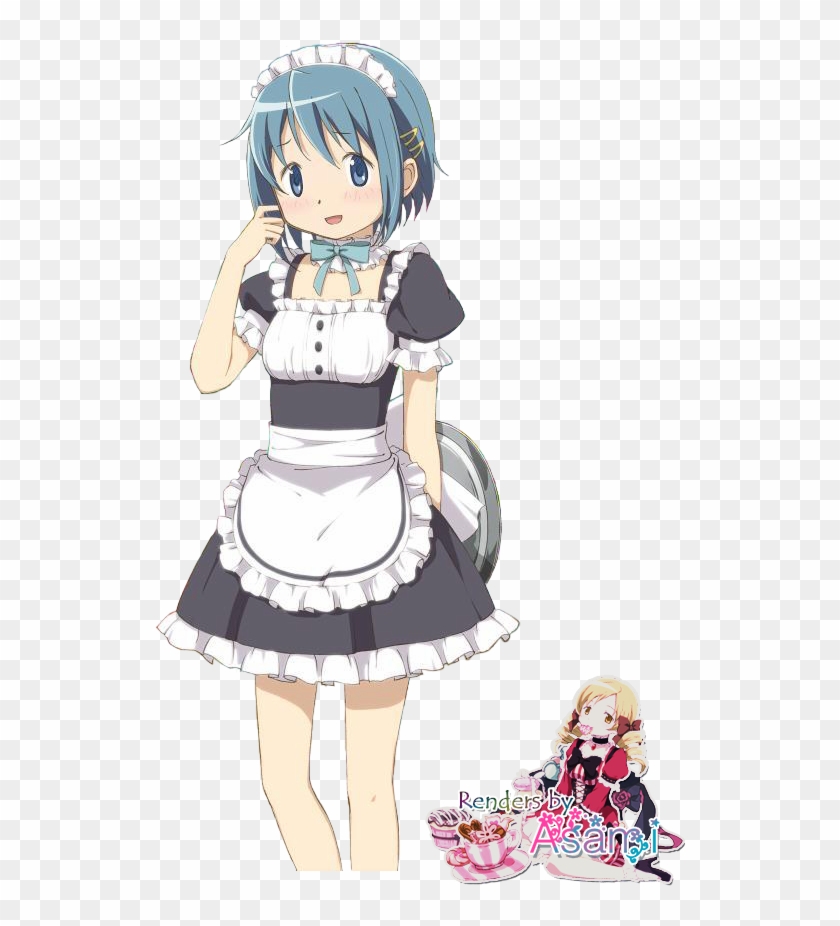 Image Freeuse Download Clipart Maid - Sayaka Miki Maid - Png Download #1982872