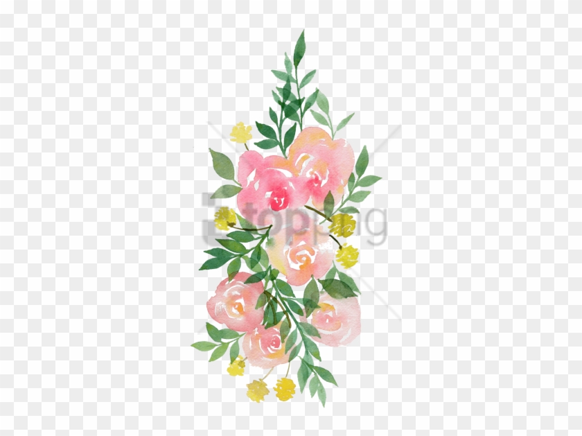 Free Png Transparent Watercolor Flowers Png Image With - Pink Watercolor Flowers Png Clipart #1982922