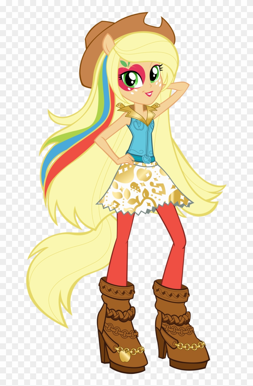 Applejack Images Rainbow Rocks Applejack Vector By - Applejack Equestria Girl Rainbow Rocks Clipart