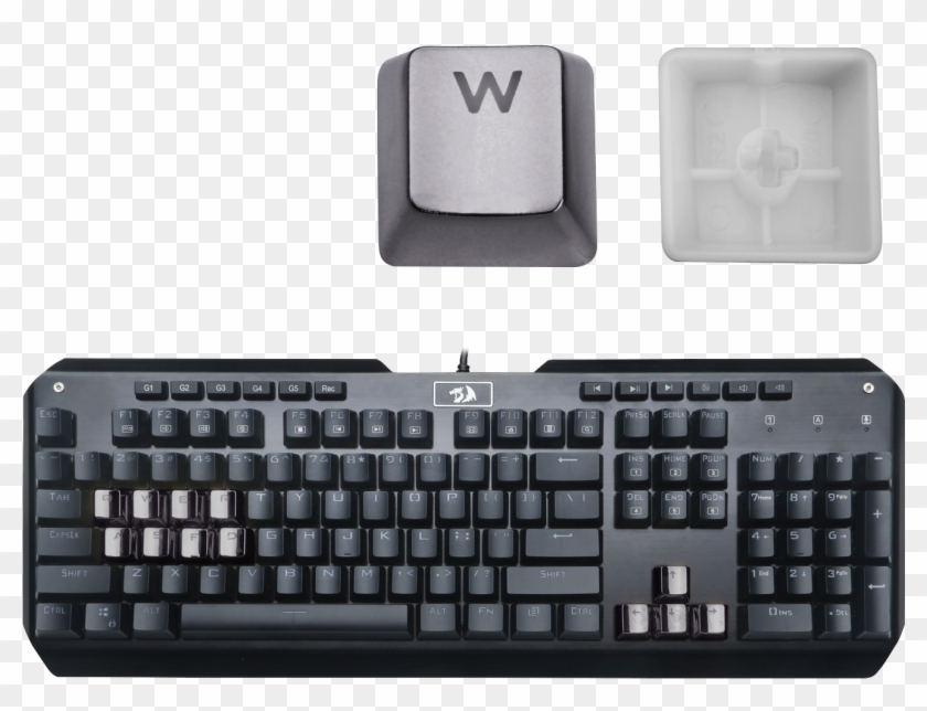 Redragon A103gr Mechanical Keyboard Caps 12 Chrome - Gigabyte Osmium Keyboard Clipart #1983454