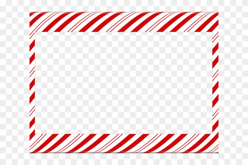 Candy Cane Clipart Banner - Candy Cane Page Border - Png Download