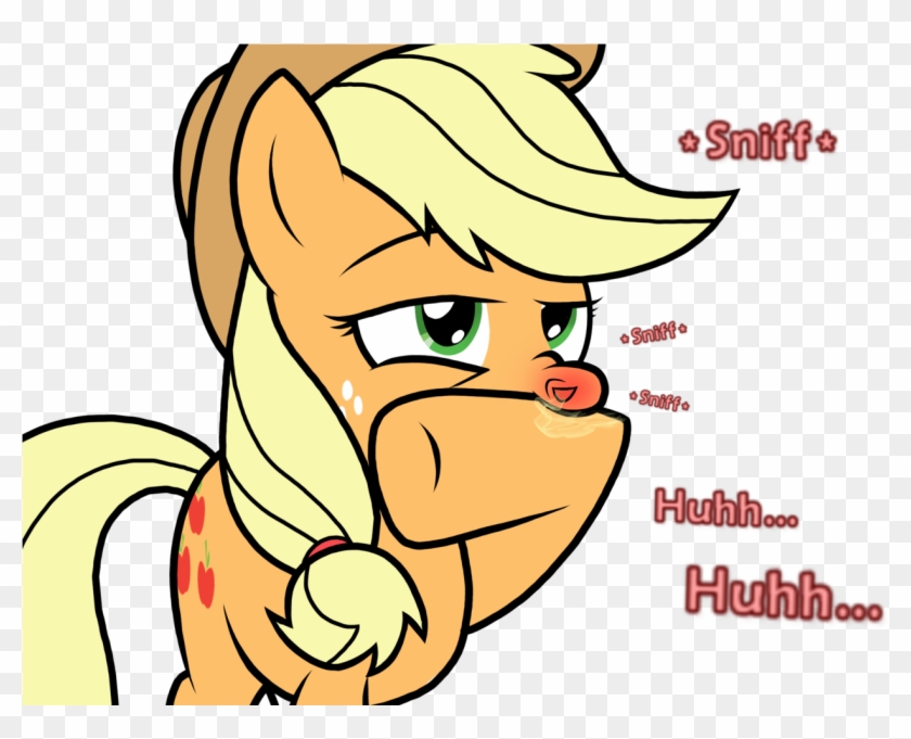 Applejack Artist Sneezyapplejack Flu Illness Artistsneezyapplejack - Sneeze Red Nose Clipart