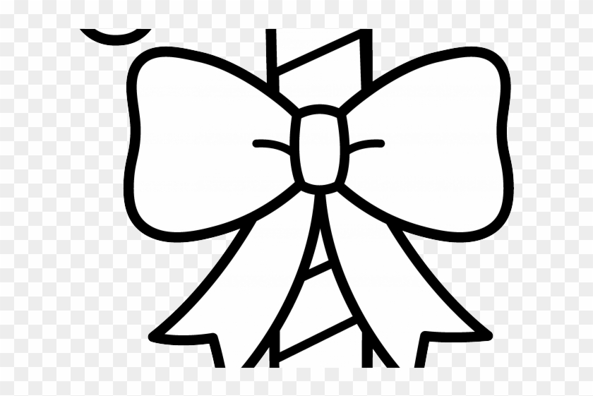 Candycane Clipart - Candy Cane Black And White - Png Download