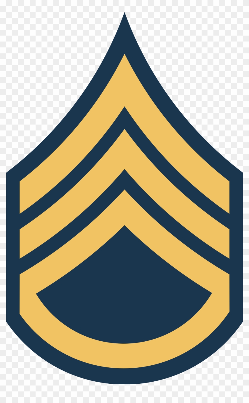 Army- Staff Sergeant E6 Rank - Army Staff Sergeant Insignia Clipart