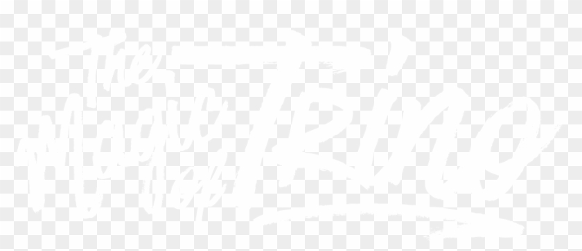 The Magic Of Trino Script In White - Calligraphy Clipart