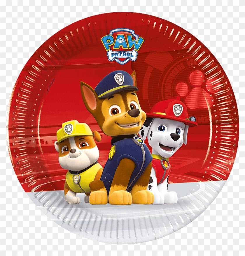 Paw Patrol Paper Plates Small - Paw Patrol Doğum Günü Süsleri Clipart