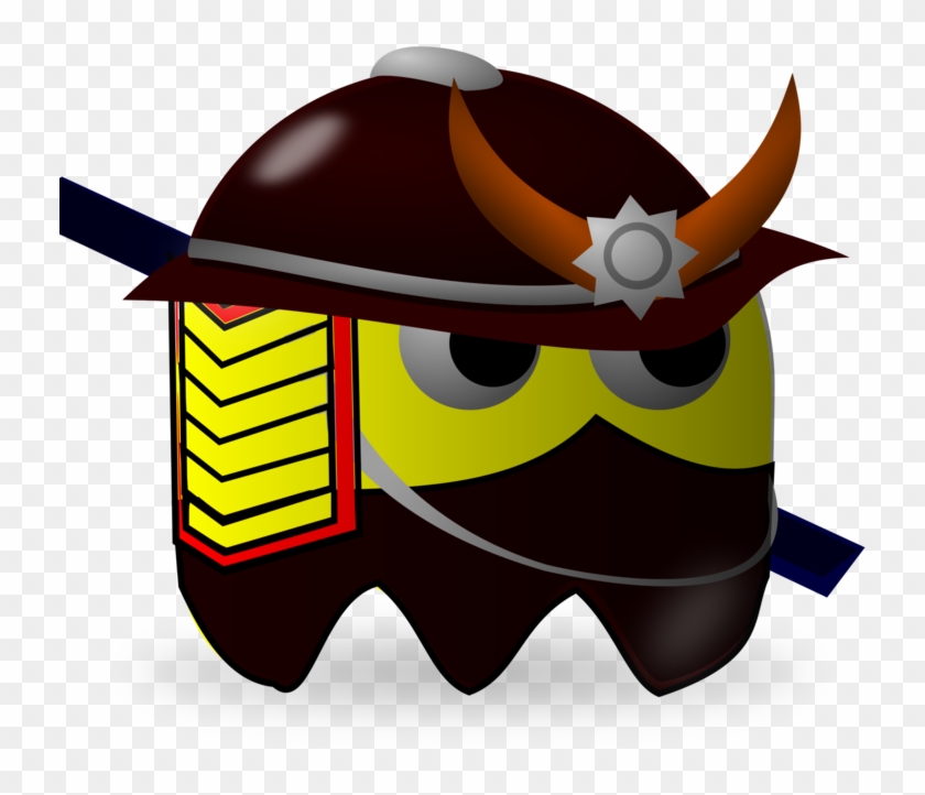 Samurai Japan Computer Icons Public Domain Document - Pacman Samurai Clipart #1985210
