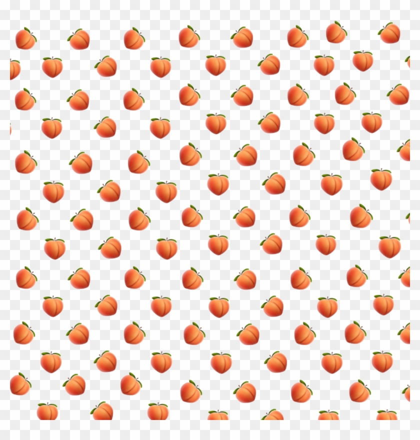 #sticker #background #peach #orange #pink #pfirsich - Peach Emoji Transparent Background Clipart #1985242