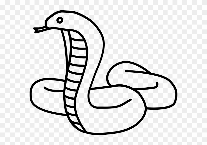 King Cobra Clipart Transparent - Snake Outline Png #1985435