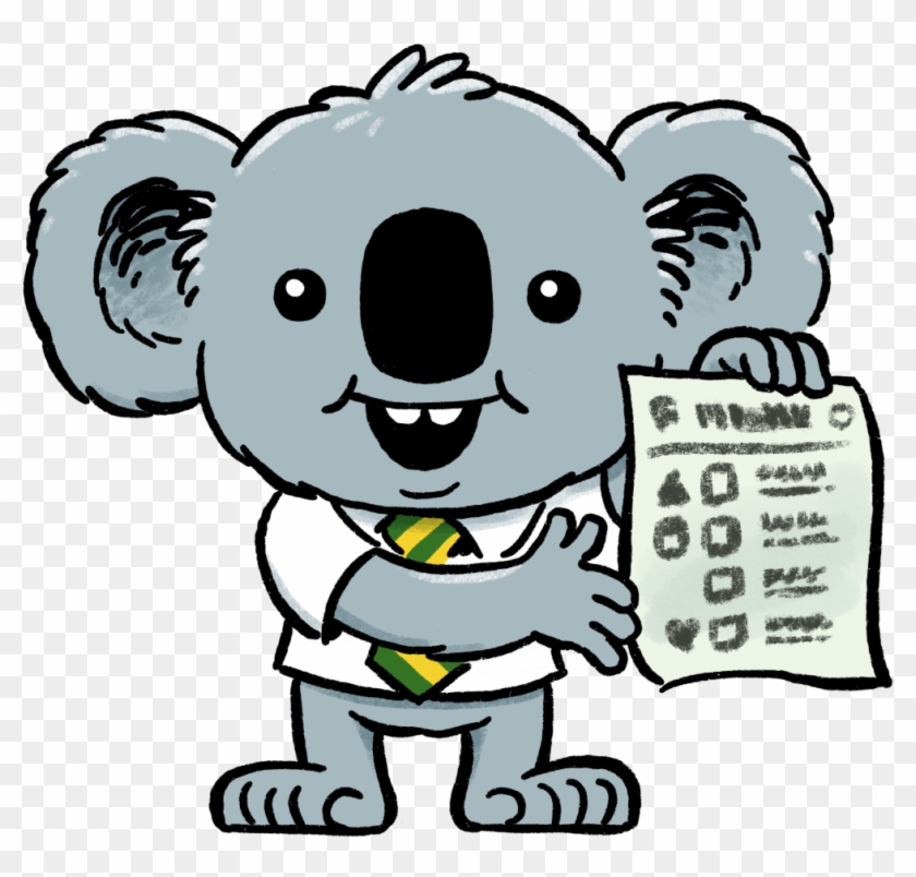 Dennis The Election Koala, Now In Full Colour, Somewhere - Cartoon Clipart #1985612
