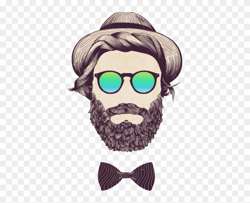 Bearded Illustration Royalty-free Hipster Stock Man - Hipster Long Beard Art Clipart #1985919