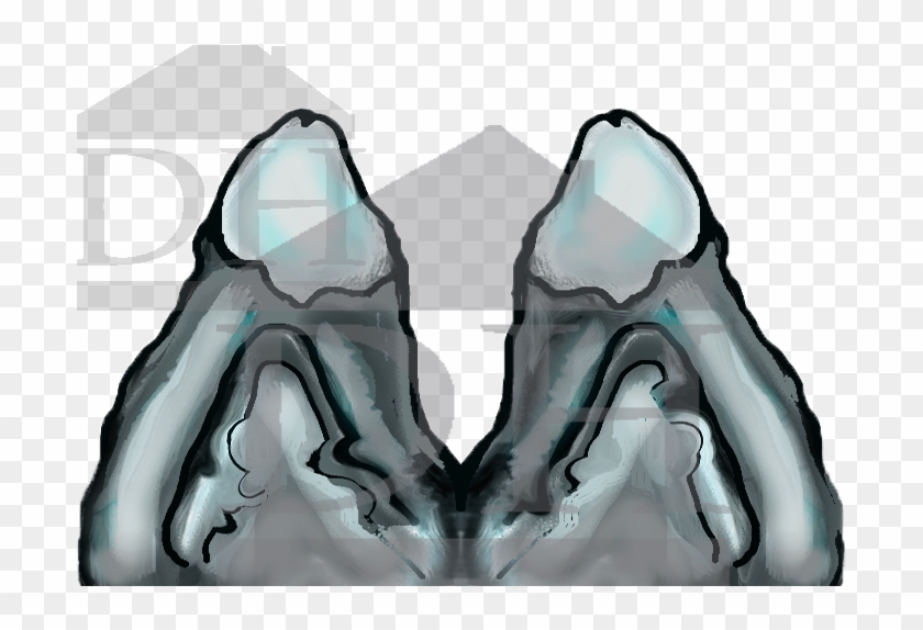 Snowy Mountains Watercolor - Sketch Clipart