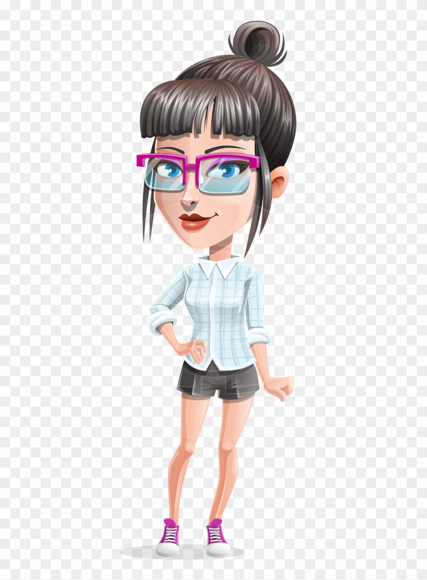 Margot The Hipster Pro - Cartoon Clipart