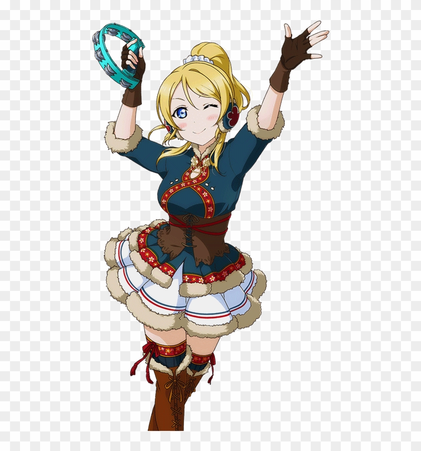 Transparent - Idolized - Eli Ayase Snowy Mountain Clipart #1986021