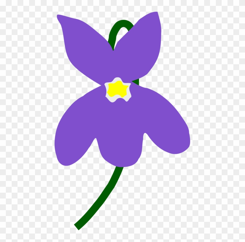 Violet Pansy Watercolor Painting Plants Flower - Clipart Viola - Png Download