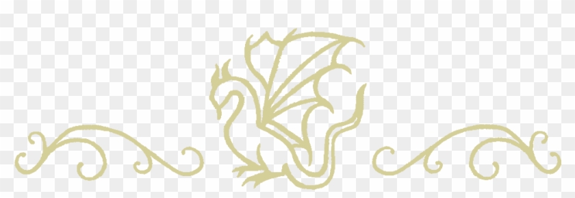 And Emrys Fell Too - Dragon Page Break Clipart